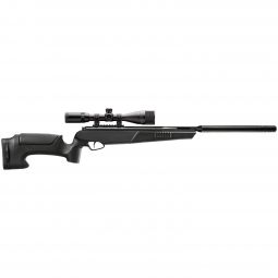 ATAC S2 Airgun with Suppressor, Black Synthetic Stock with 3-9X40 Scope, .22 Cal.
