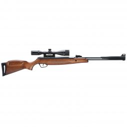 S6000-A Airgun, Hardwood Monte Carlo Style Stock with Fiber Optic Sights and 3-9x40 Scope, .22 Cal.
