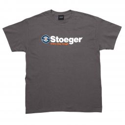 Stoeger Logo Short Sleeve T-Shirt, Charcoal